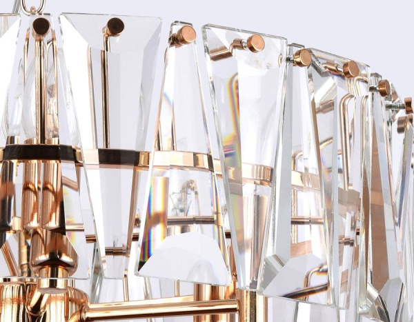 Купить Ambrella Подвесная люстра с хрусталем TR5172 GD/CL золото/прозрачный E14/6 max 40W D520*515