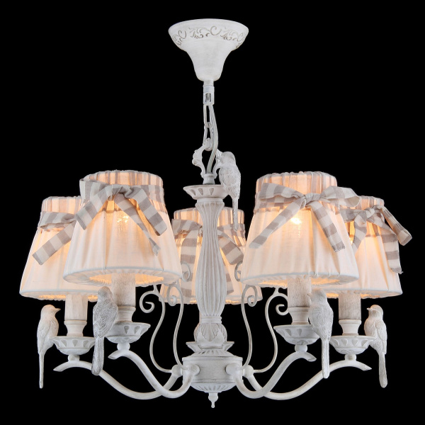 Купить Maytoni Elegant Bird Белый Антик Люстра 5xE14 40W ARM013-05-W