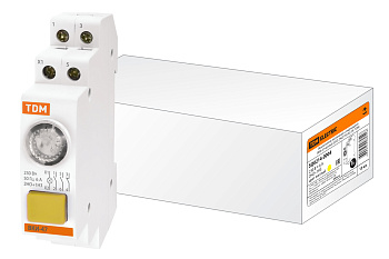 TDM Выключатель кнопочный с индикацией ВКИ-47 желтый (LED) 2НО;1НЗ AC/DC SQ0214-0004