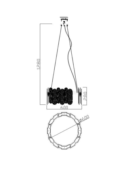 Купить Freya Modern Латунь Подвесной светильник FR5141PL-08BS