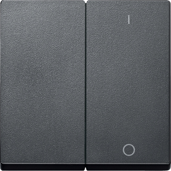 SE Merten SM Антрацит Две клавиши с пиктограммой «вкл» и «откл» MTN312014