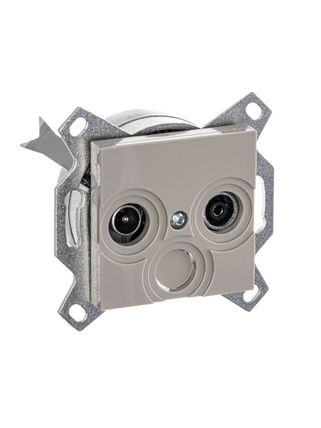 Купить ABB EPJ Levit кофе макиато / белый Розетка TV-R, оконечная, кофе макиато 2CHH083503A6018