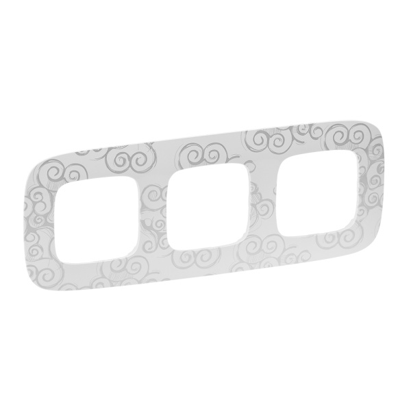 Legrand Valena ALLURE Нарцисс хром Рамка 3-ая 754343