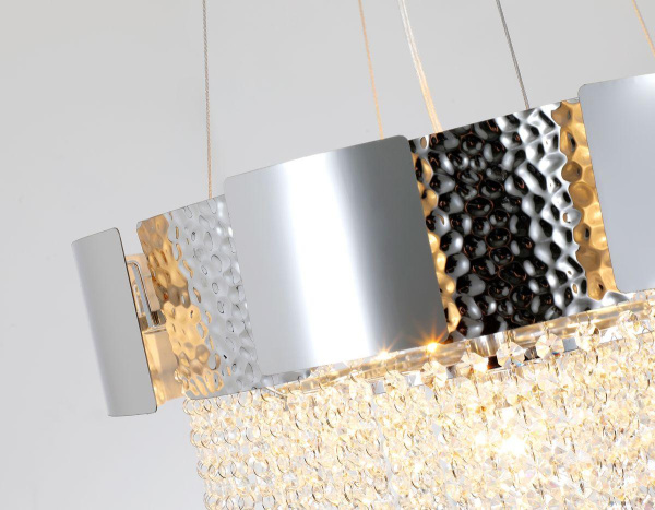 Купить Ambrella Подвесная хрустальная люстра TR5244/7 SL/CL серебро/прозрачный E14/7 max 40W D500*630