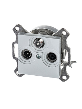 ABB EPJ Levit серый / белый Розетка TV-R-SAT, серый 2CHH083303A6016