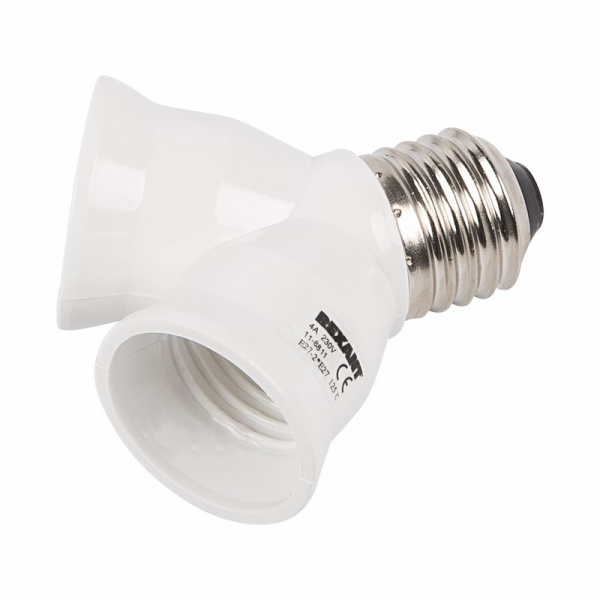 Цокольный разветвитель E27 шт.-2гн. Rexant 11-8811