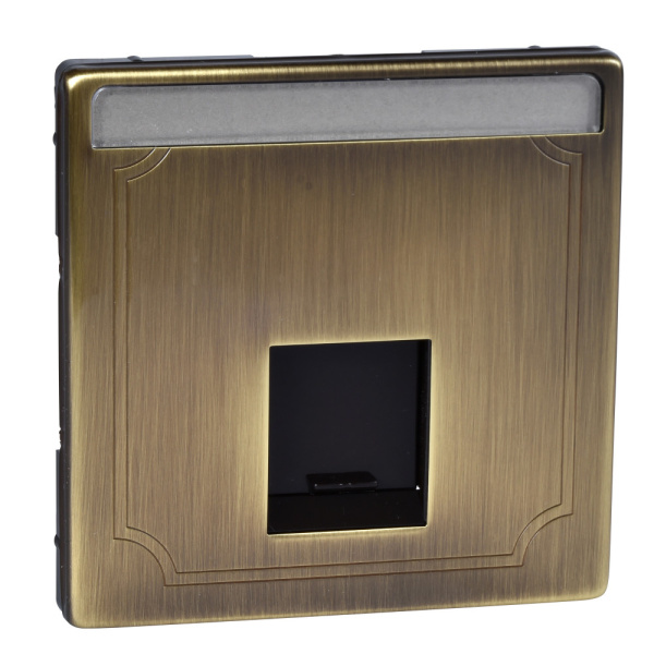 Купить SE Merten SD Античная латунь Накладка розетки RJ45 1-ая MTN466443