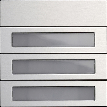 Gira Модуль кнопок вызова System 106 3-местн. 5533926