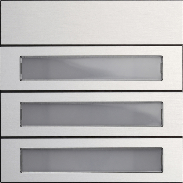 Gira Модуль кнопок вызова System 106 3-местн. 5533926