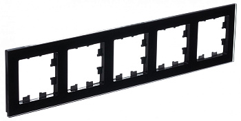 Systeme Electric AtlasDesign Nature Стекло Черный Рамка 5-ая, универсальная