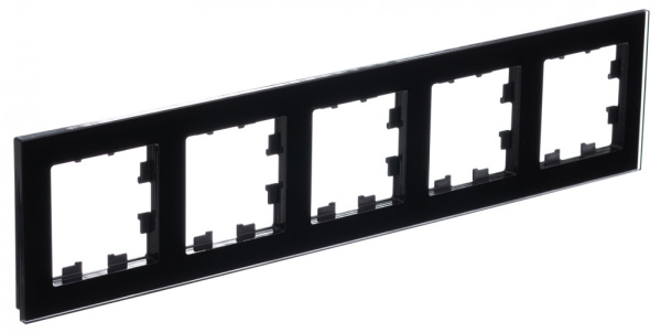 Systeme Electric AtlasDesign Nature Стекло Черный Рамка 5-ая, универсальная