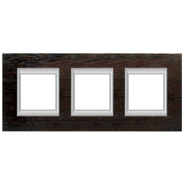 BT Axolute Венге Рамка 2+2+2 мод прямоугольная (надпись вертикально) HA4802/3LWE