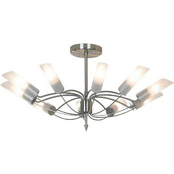 Lussole PROMO 2 Металл Никель /  Стекло Люстра E14 7W GRLSA-2813-10