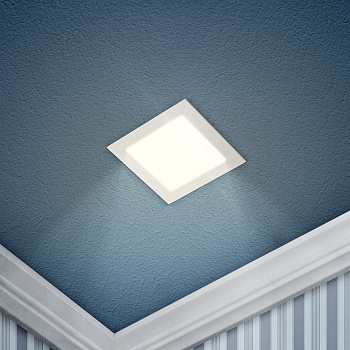 ЭРА LED 2-6-4K Светильник светодиодный квадратный LED 6W 220V 4000K
