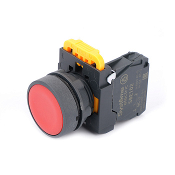 Systeme Electric Кнопка SB5 в сборе модульная 22мм красная с возвратом пластик 1НЗ