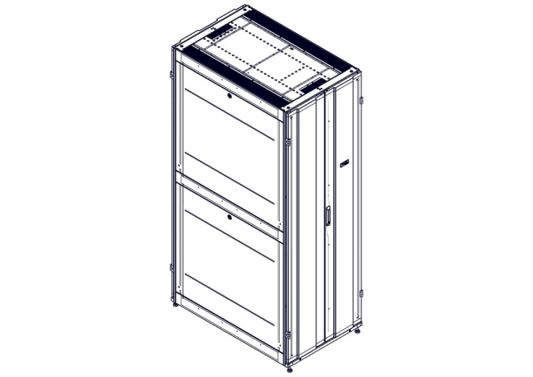 Systeme Electric Шкаф, серия Uniprom, 48U-750/1200, боковые панели 4шт, черный