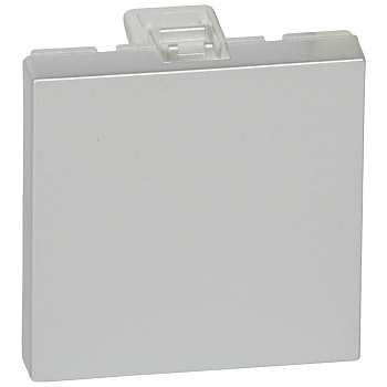 Legrand Mosaic Заглушка, 2 модуля, алюминий 079280