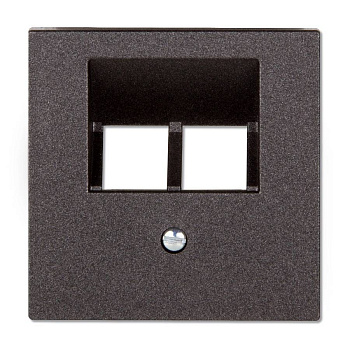 JUNG EcoProfi Антрацит Накладка 2-ой ТЛФ/комп розетки EP569-2BFPLUAAN