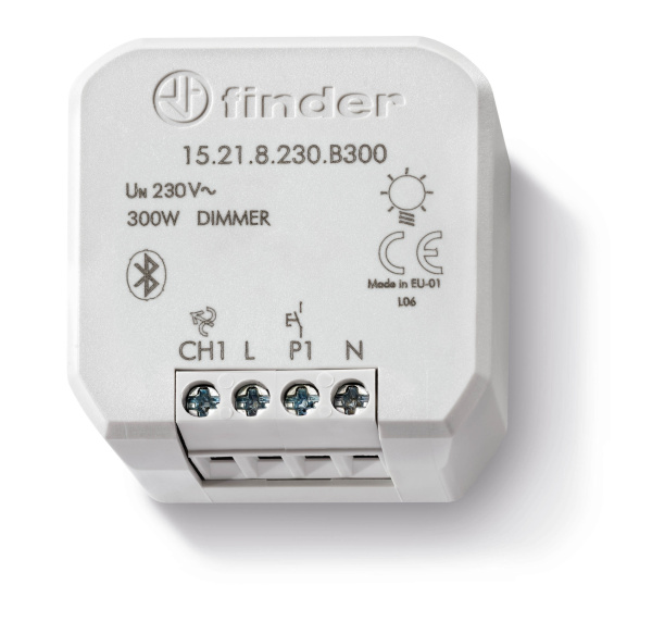 Finder Электронный диммер; 300Вт; питание 230В АC; монтаж в коробке; степень защиты IP20; BLE- Yesly 15218230B300