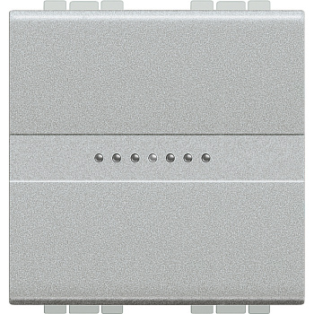 BT LL Алюминий Переключатель аксиальный 1-кл. 10А, 250В, автомат. клеммы, 2 мод. (замена для арт. NT4053M2A) NT4053M2AN