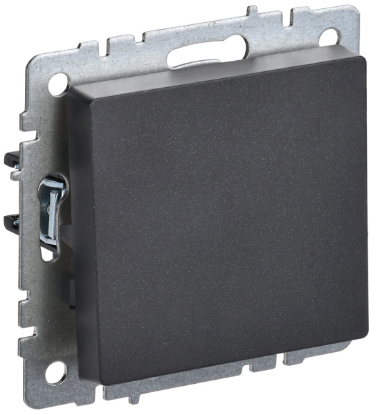 IEK BRITE BASE Черный Выключ. 1-кл прох 10А ВС10-1-6-БрЧ