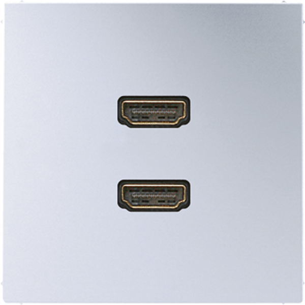 JUNG 2 x HDMI, алюминий MAAL1133