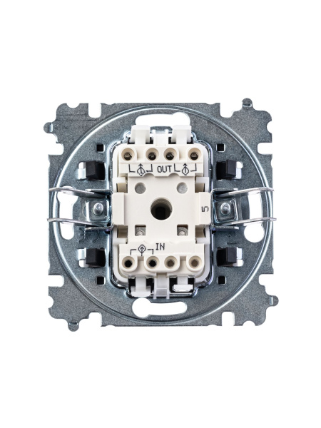 Купить ABB EPJ Levit серый / белый Выключатель 2-клавишный 2CHH590545A6016