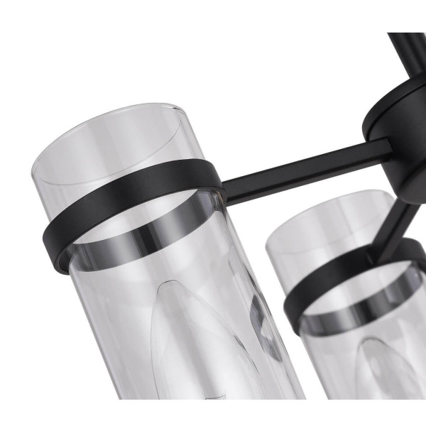 Купить ST LUCE SL334.403.04 Люстра подвесная  Черный, Никель/Прозрачный E14 4*60W