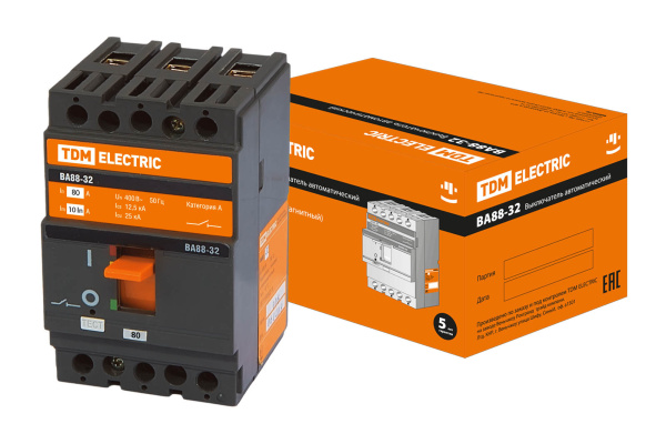 TDM ВА88-32 3Р  80А 25кА SQ0707-0007