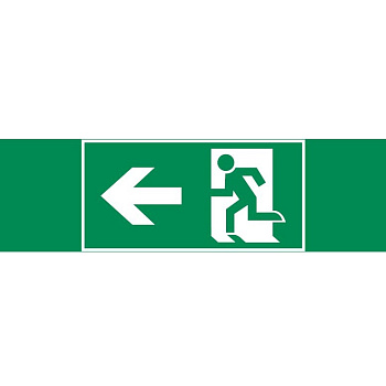 Varton пиктограмма "ФИГУРА / СТРЕЛКА ВЛЕВО" 310х90мм для авар-эвакуац св-ка Basic IP65 V5-EM02-60.002.019