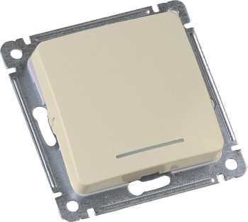 Hegel Мастер внутр Слоновая кость ВС16-362-01 Переключатель 1-клавишный, с индикацией