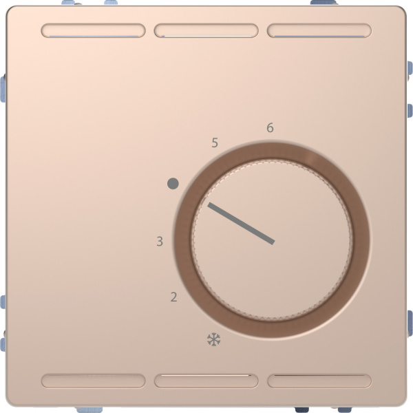 SE Merten D-Life Шампань Терморегулятор с центральной платой с переключателем конт.230В MTN5762-6051