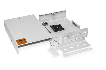 Hyperline FO-WBY-4UN-MK Бокс оптический универсальный, настенный на 4 порта (SC, duplex LC, ST, FC) с держателем для 8 КДЗС, фиксатором центрального с 375910