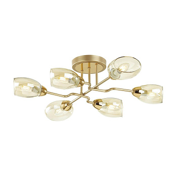 Lumion 4536/6C MODERNI LN21 178 золото, матовое золото Люстра потолочная E14 6*40W 220V LACIE