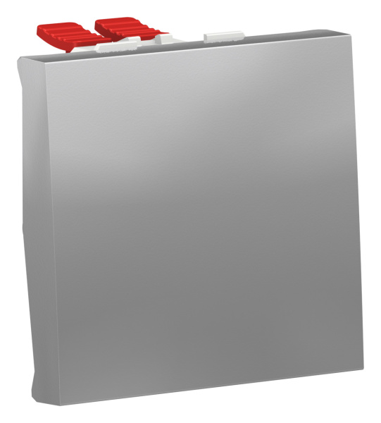 Купить SE Unica Modular Алюминий Переключатель 1-клавишный, перекрестный, сх.7, 10 AX, 250В, 2 модуля NU320530