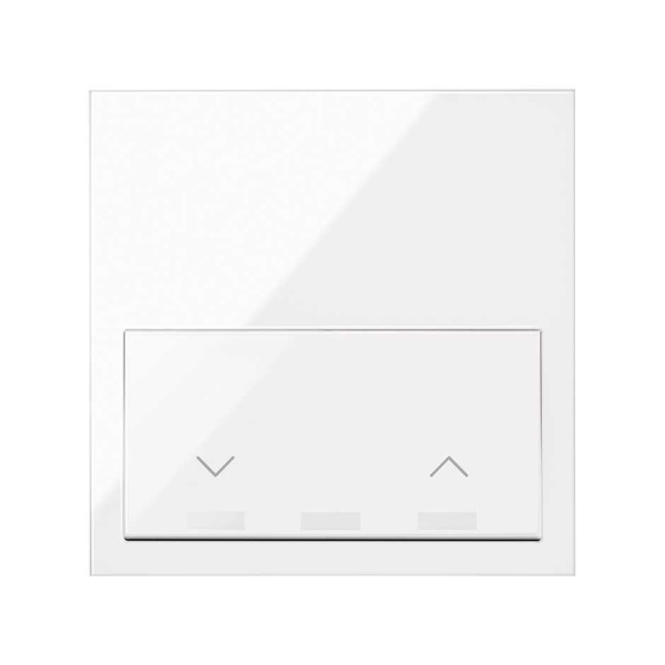 Simon 100 Белый глянец Кит 1 пост, фронт. 1 рамка «минимум» + 1 клавиша жалюзи 10020115-130