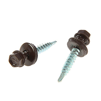 Tech-Krep Саморез КР св. 4,8х35 RAL-8017 (шокол. корич.) (250 шт) - ведро 103181