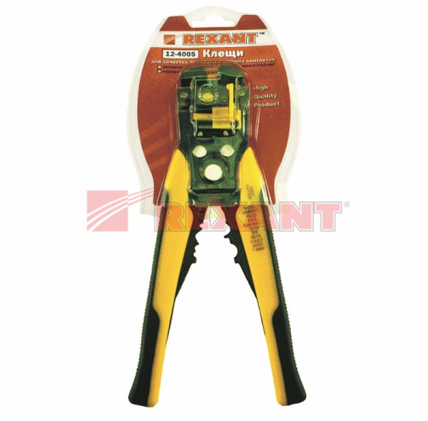 Купить Инструмент для зачистки кабеля 0.2 - 6.0 мм² и обжима наконечников (ht-766) Rexant 12-4005