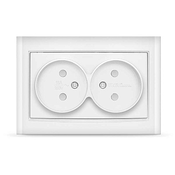 UNIVersal "Бриллиант" розетка Бел б/з з/ш . 7947595