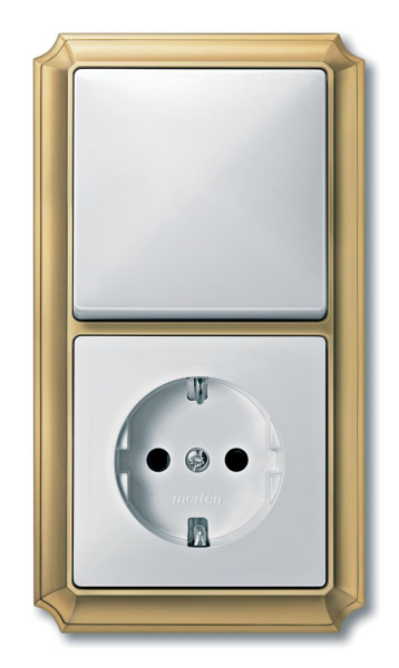 Купить SE Merten SD Antik Золото (Блестящая латунь) Рамка 2-ая MTN483221