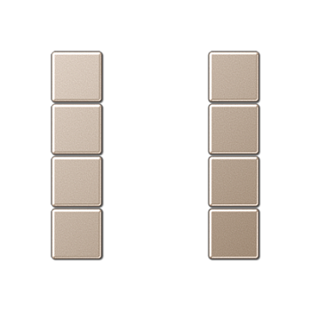 JUNG Шампань Набор накладок 4градуса A504TSACH