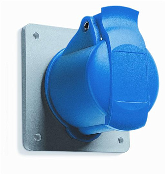 ABB Розетка на панель прямая 16А, 2P+E, 380V, IP44 2CMA193170R1000