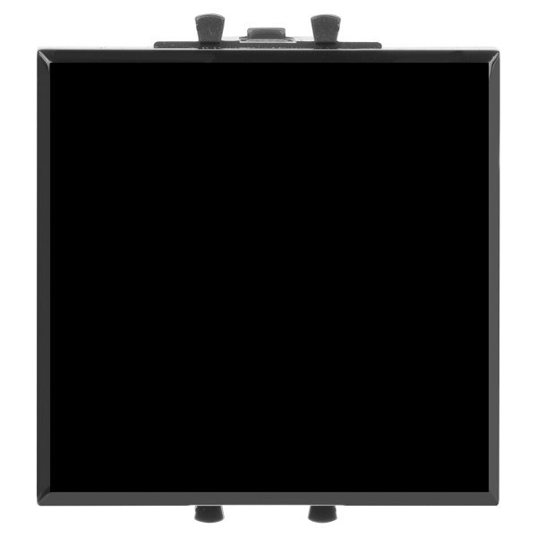 DKC Кнопка одноклавишная модульная, "Avanti", "Черный квадрат", 2 модуля