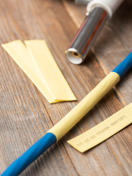 Купить EKF PROxima Термоусаживаемая трубка ТУТ нг 12/6 желтая рулон