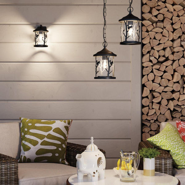 Купить Odeon Light 4963/1W NATURE ODL22 579 черный/стекло Ландшафтный настен.светильник E27 1*60W IP44 CUITA