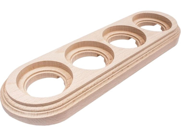 BIRONI Лизетта Бук Натурэль Рамка 4-ая на бревно 240мм BFC24-640-10