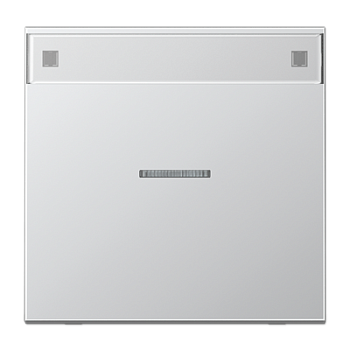 JUNG Клавиша для контрольного выключателя с подсветкой, с полем для надписи алюминий AL2990NAKO5