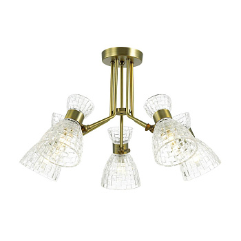 Lumion 3704/5C LN18 174 античная бронза Люстра потолочная E14 5*40W 220V JACKIE