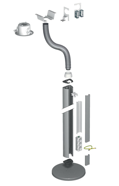 Купить SE OptiLine 45 Стойка 2-сторонняя свобод. 2,45м без основания анодированное покрытие ISM20116