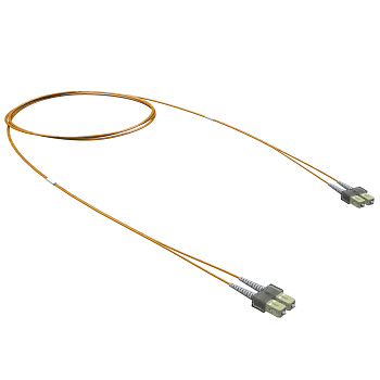 DKC Оптический коммутационный шнур Duplex SC/UPC-SC/UPC, 50/125 (OM2), 3 м